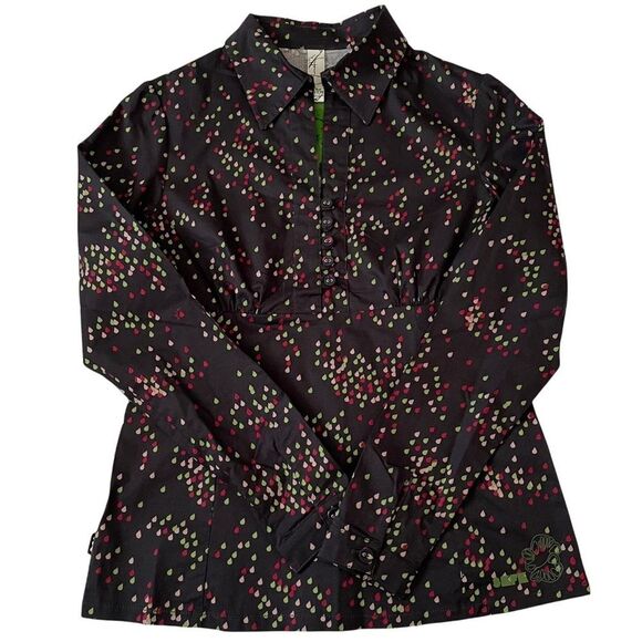 Skfk Skunkfunk Bezi Long Sleeve Print Shirt Blue Size 2 - Picture 1 of 11